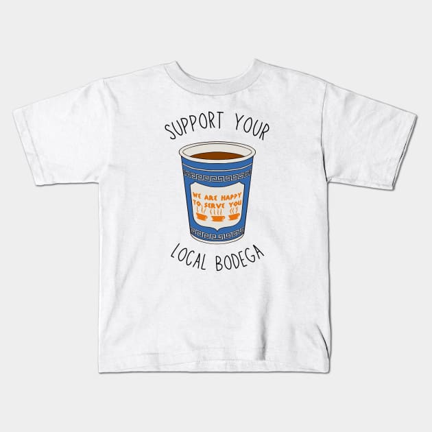 Support your local bodega Kids T-Shirt by Bodega Cats of New York